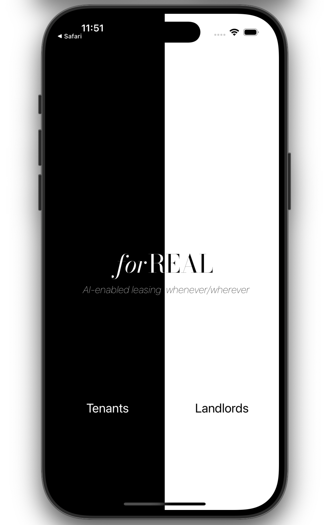Start phone screenshot